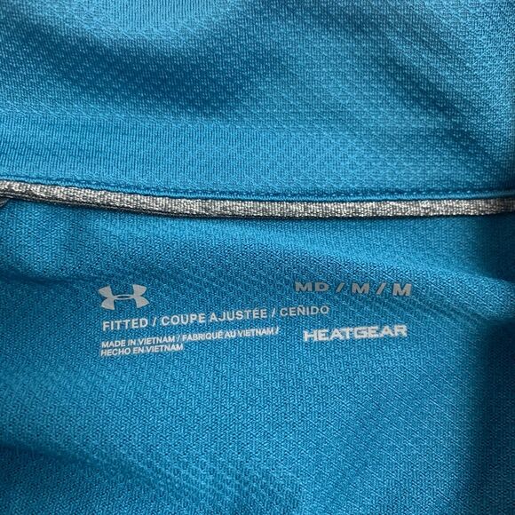 Under Armour Golf Polo Shirt Women M Fitted HeatGear The Country Club DC Ranch - Picture 8 of 14